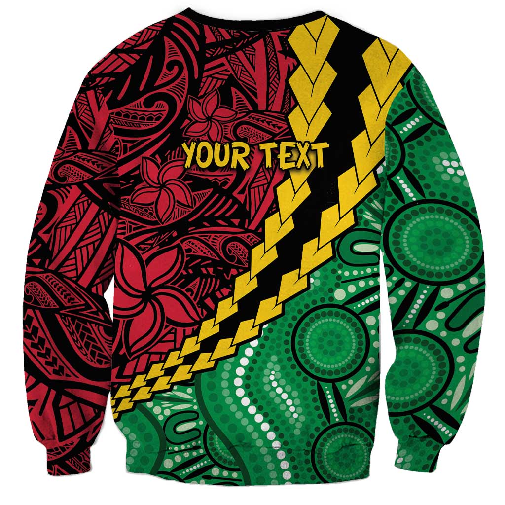 Vanuatu Personalized Tribal Sweatshirt Aboriginal Inspired Mix Style - Polynesian Pride