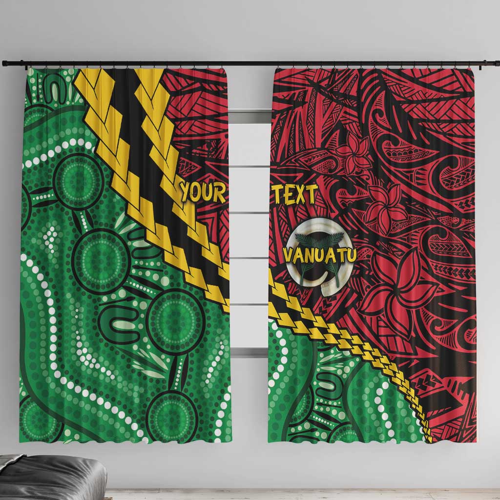 Vanuatu Personalized Tribal Window Curtain Aboriginal Inspired Mix Style LT7 With Hooks Colorful - Polynesian Pride