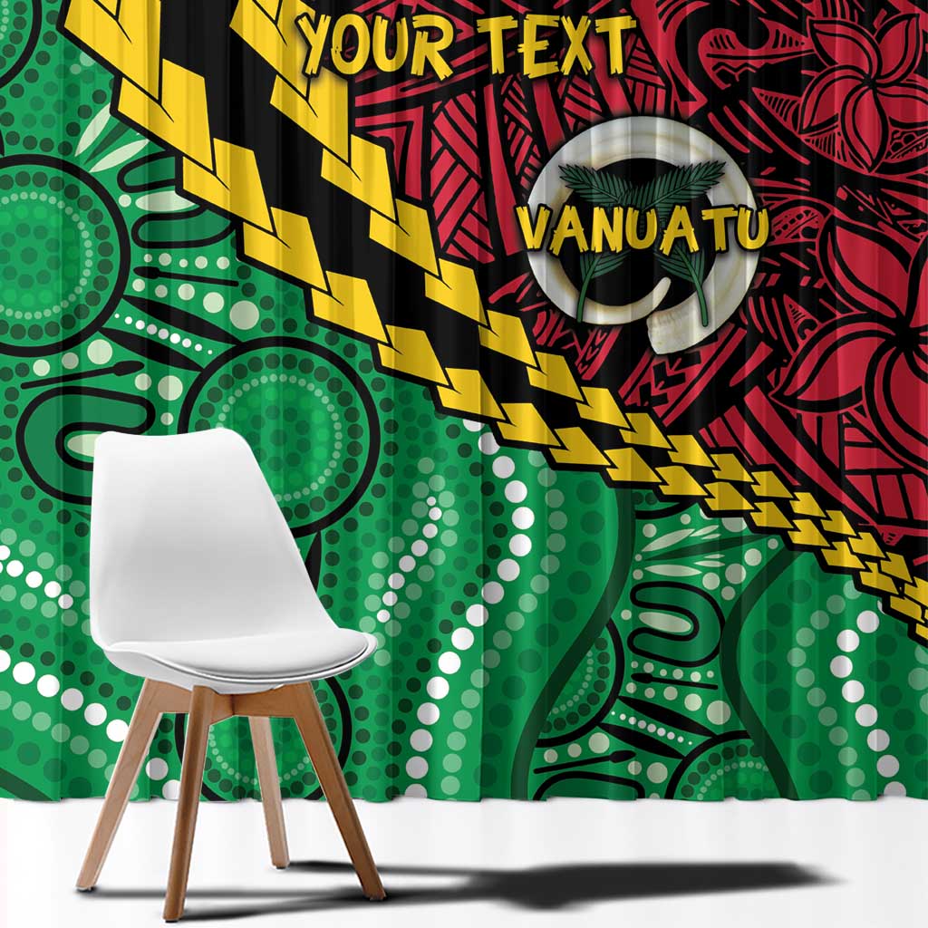 Vanuatu Personalized Tribal Window Curtain Aboriginal Inspired Mix Style LT7 - Polynesian Pride