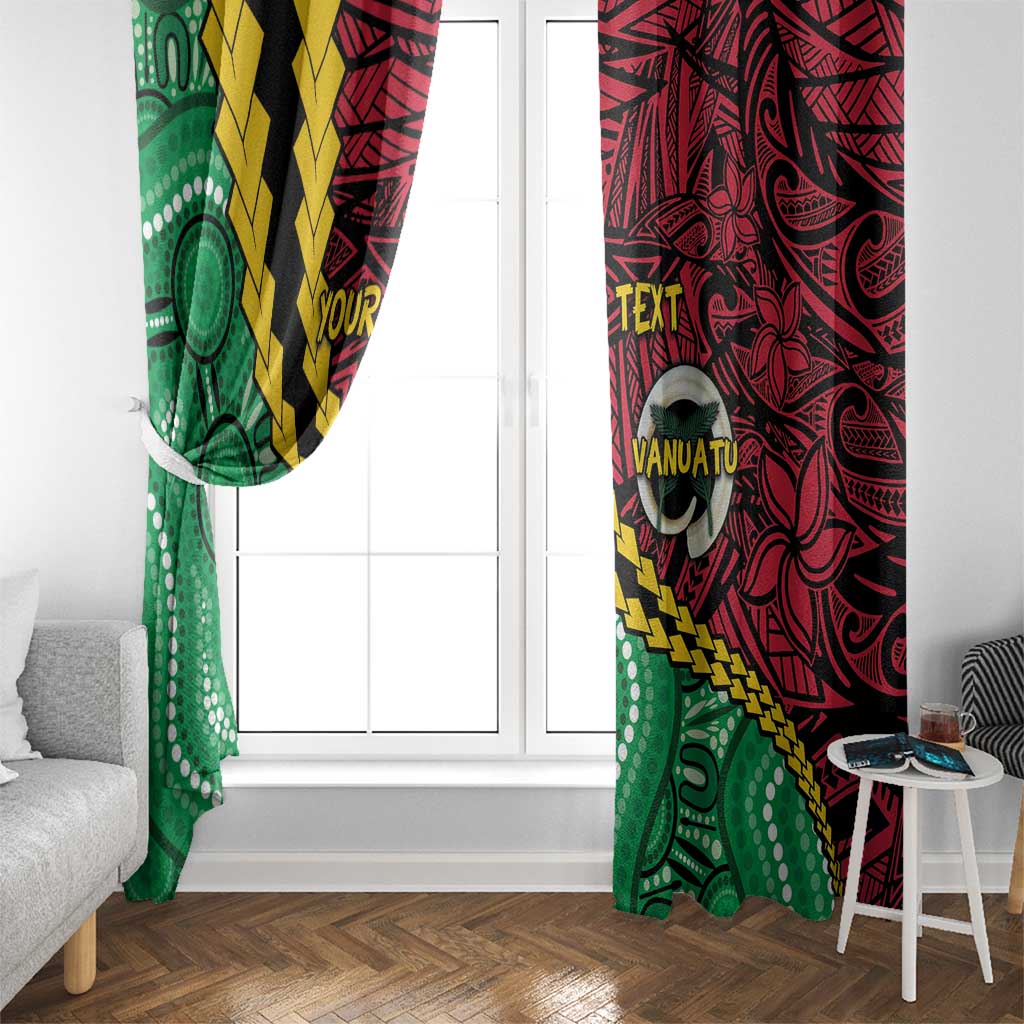 Vanuatu Personalized Tribal Window Curtain Aboriginal Inspired Mix Style LT7 - Polynesian Pride