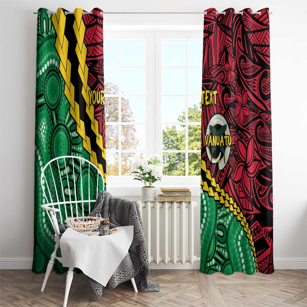 Vanuatu Personalized Tribal Window Curtain Aboriginal Inspired Mix Style LT7 - Polynesian Pride