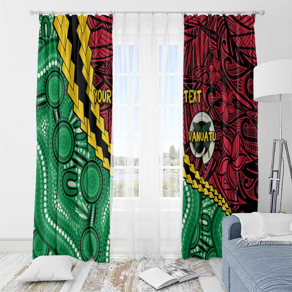 Vanuatu Personalized Tribal Window Curtain Aboriginal Inspired Mix Style LT7 - Polynesian Pride