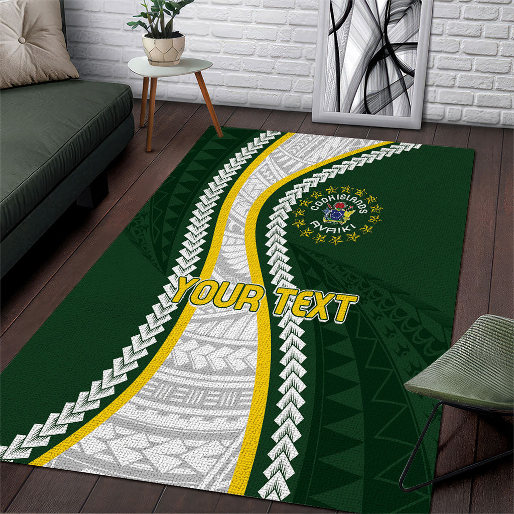 Cook Islands Rugby Personalized Avaiki Area Rug GO Kuki
