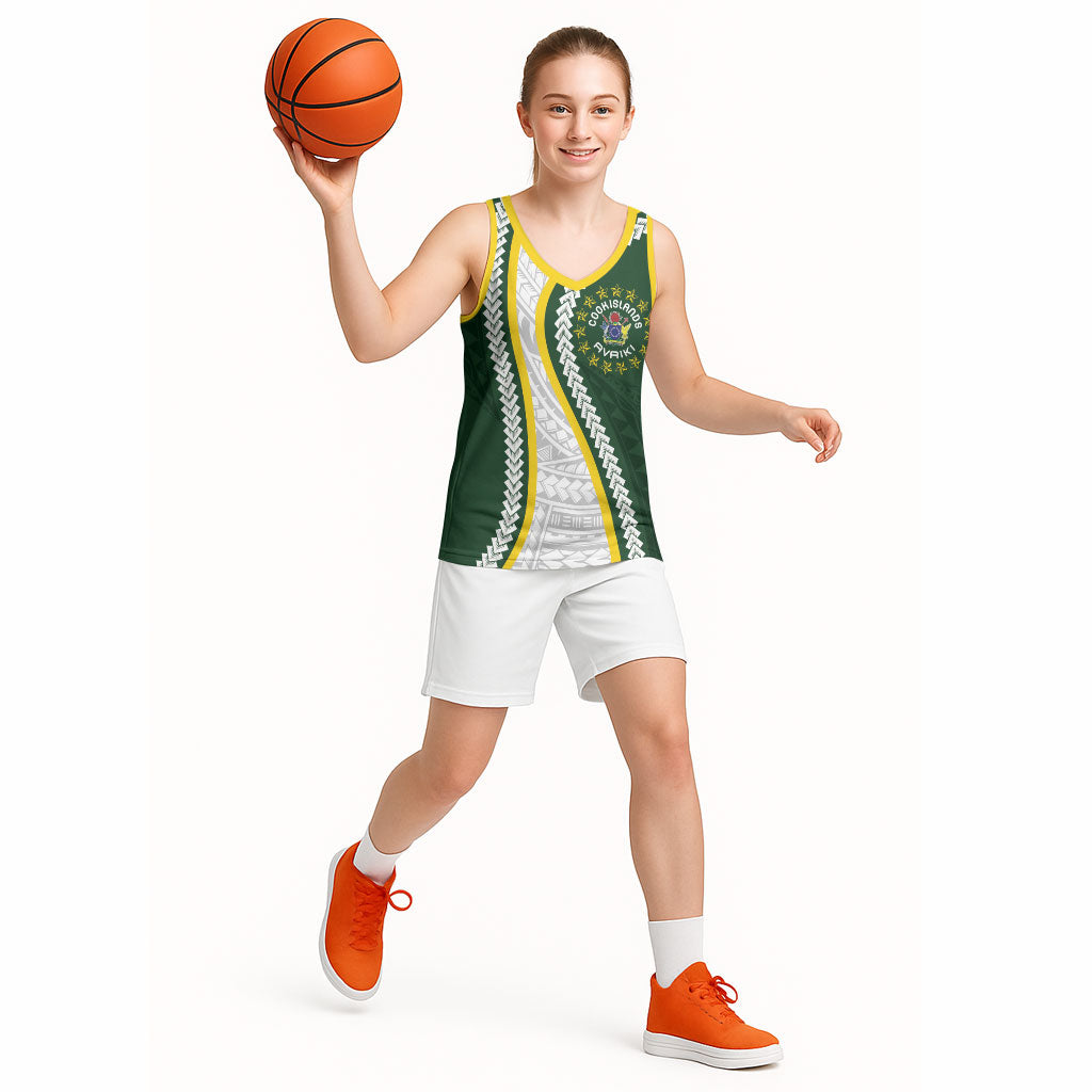 Cook Islands Rugby Personalized Avaiki Basketball Jersey GO Kuki
