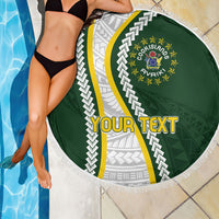 Cook Islands Rugby Personalized Avaiki Beach Blanket GO Kuki