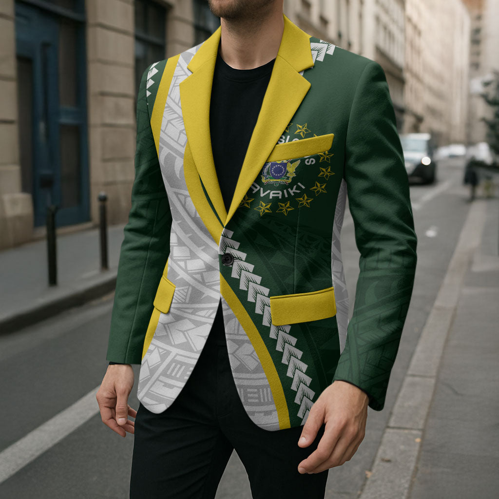 Cook Islands Rugby Personalized Avaiki Blazer GO Kuki
