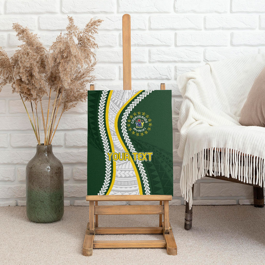 Cook Islands Rugby Personalized Avaiki Canvas Wall Art GO Kuki
