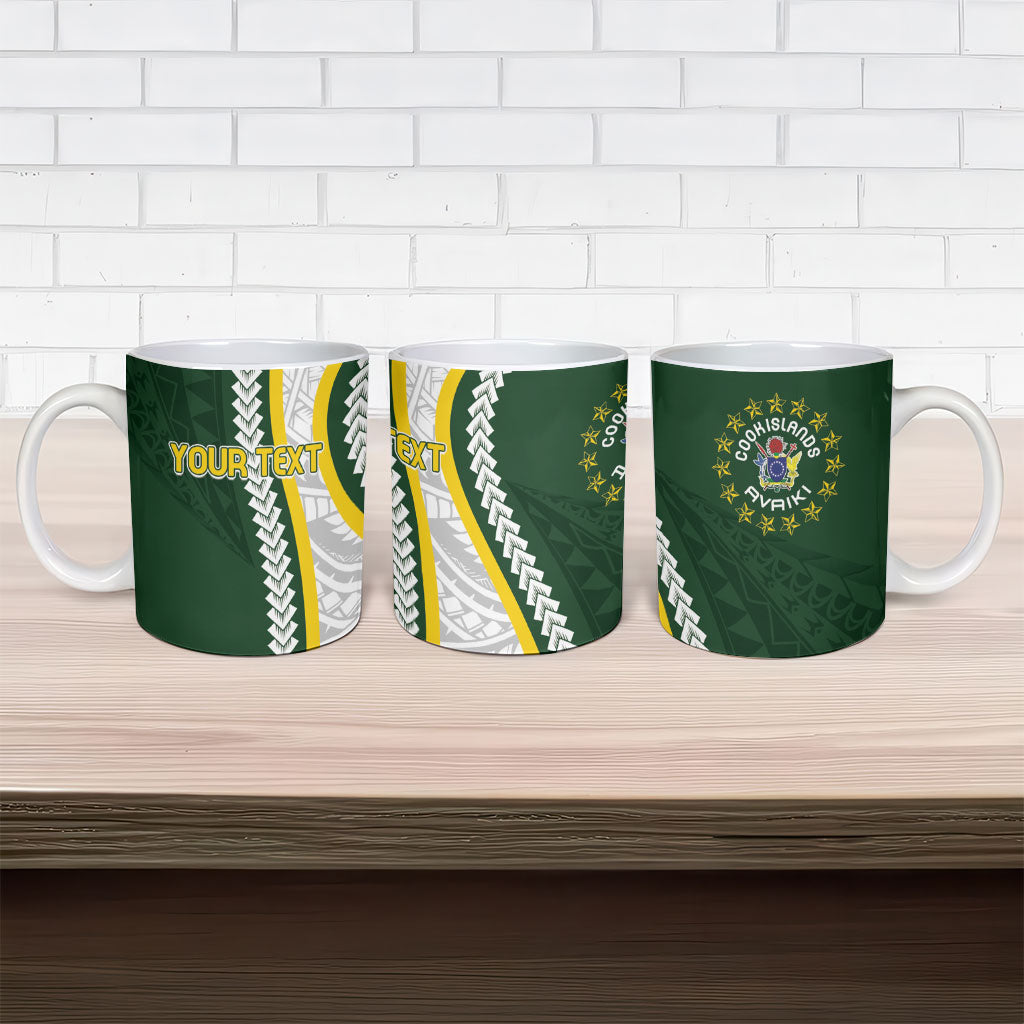 Cook Islands Rugby Personalized Avaiki Ceramic Mug GO Kuki