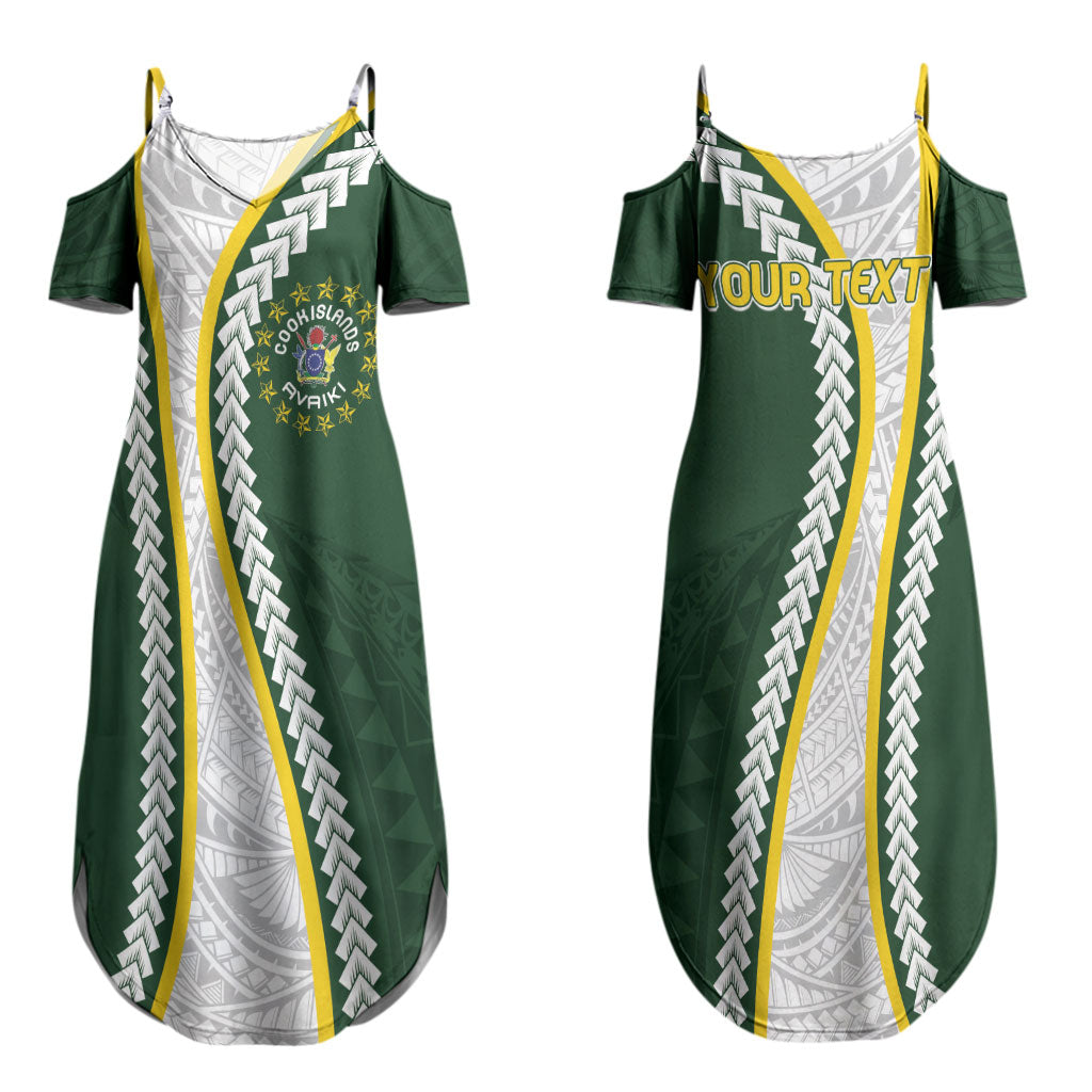 Cook Islands Rugby Personalized Avaiki Couples Matching Summer Maxi Dress and Hawaiian Shirt GO Kuki