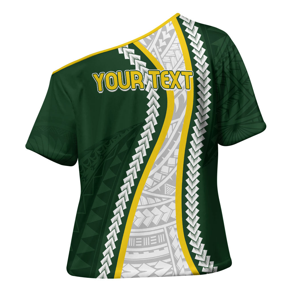 Cook Islands Rugby Personalized Avaiki Cross Shoulder Shirt GO Kuki