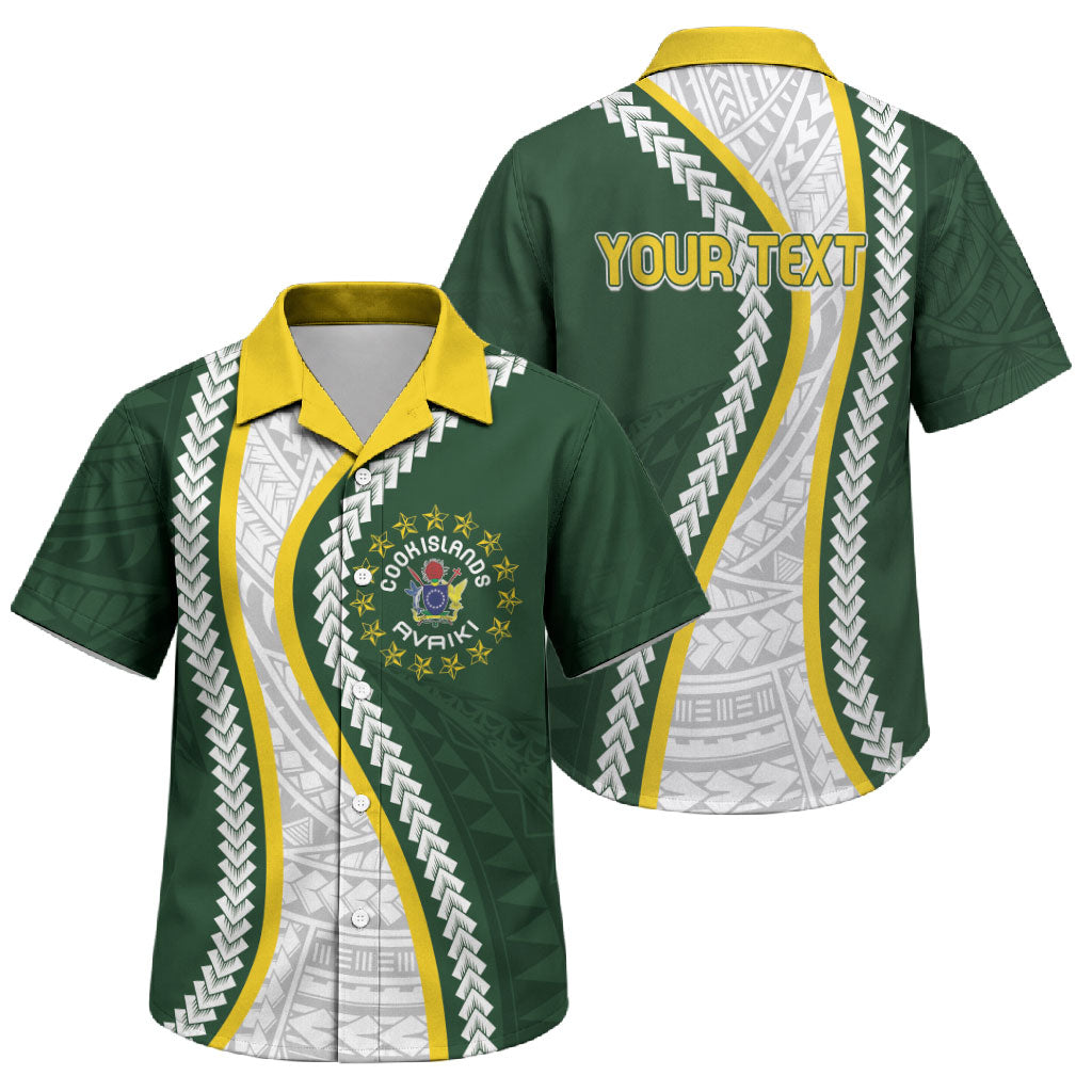 Cook Islands Rugby Personalized Avaiki Family Matching Off The Shoulder Long Sleeve Dress and Hawaiian Shirt GO Kuki