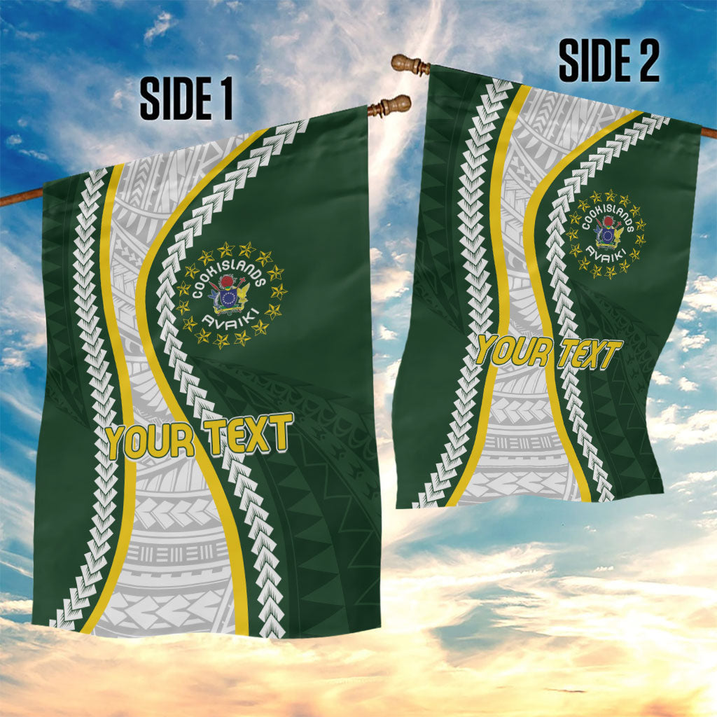 Cook Islands Rugby Personalized Avaiki Garden Flag GO Kuki