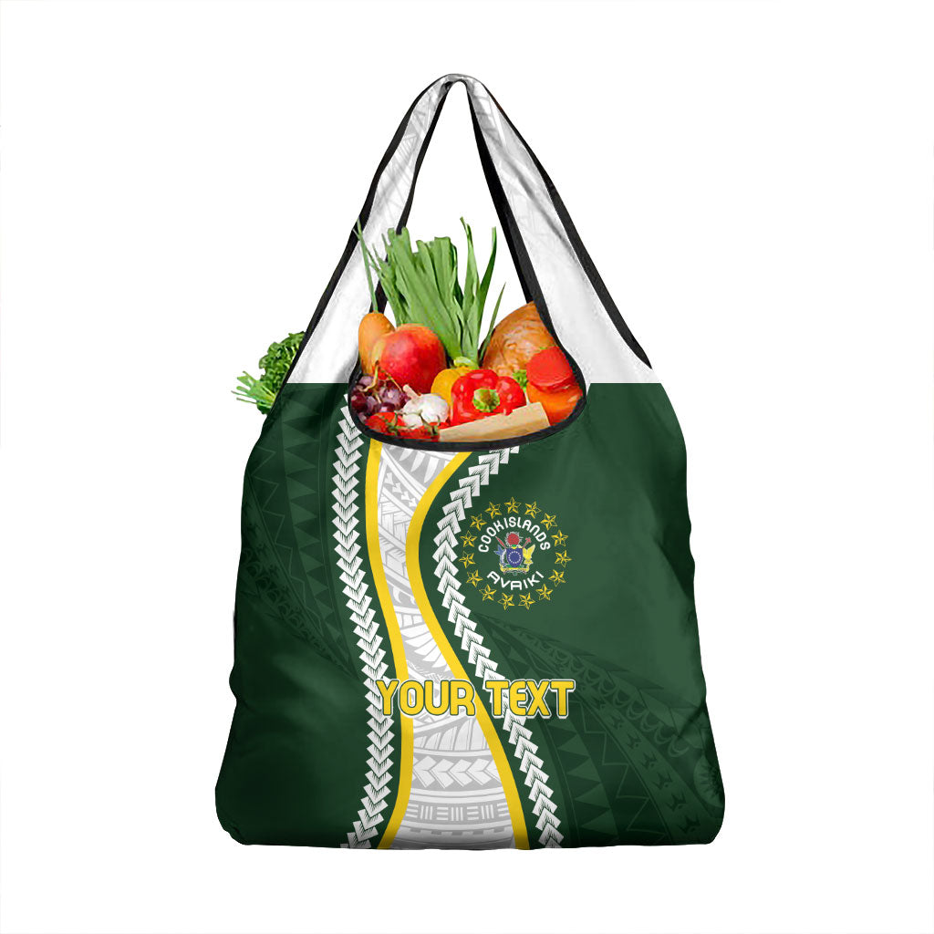 Cook Islands Rugby Personalized Avaiki Grocery Bag GO Kuki