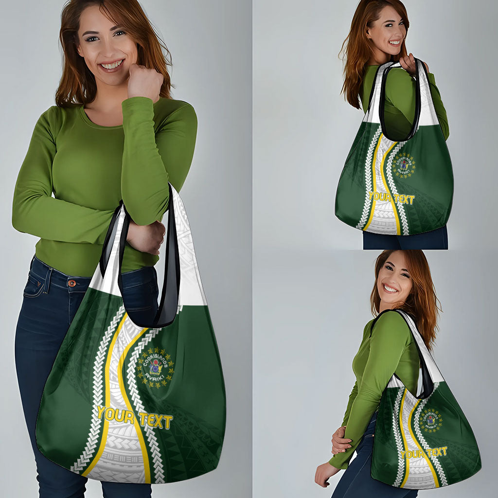 Cook Islands Rugby Personalized Avaiki Grocery Bag GO Kuki