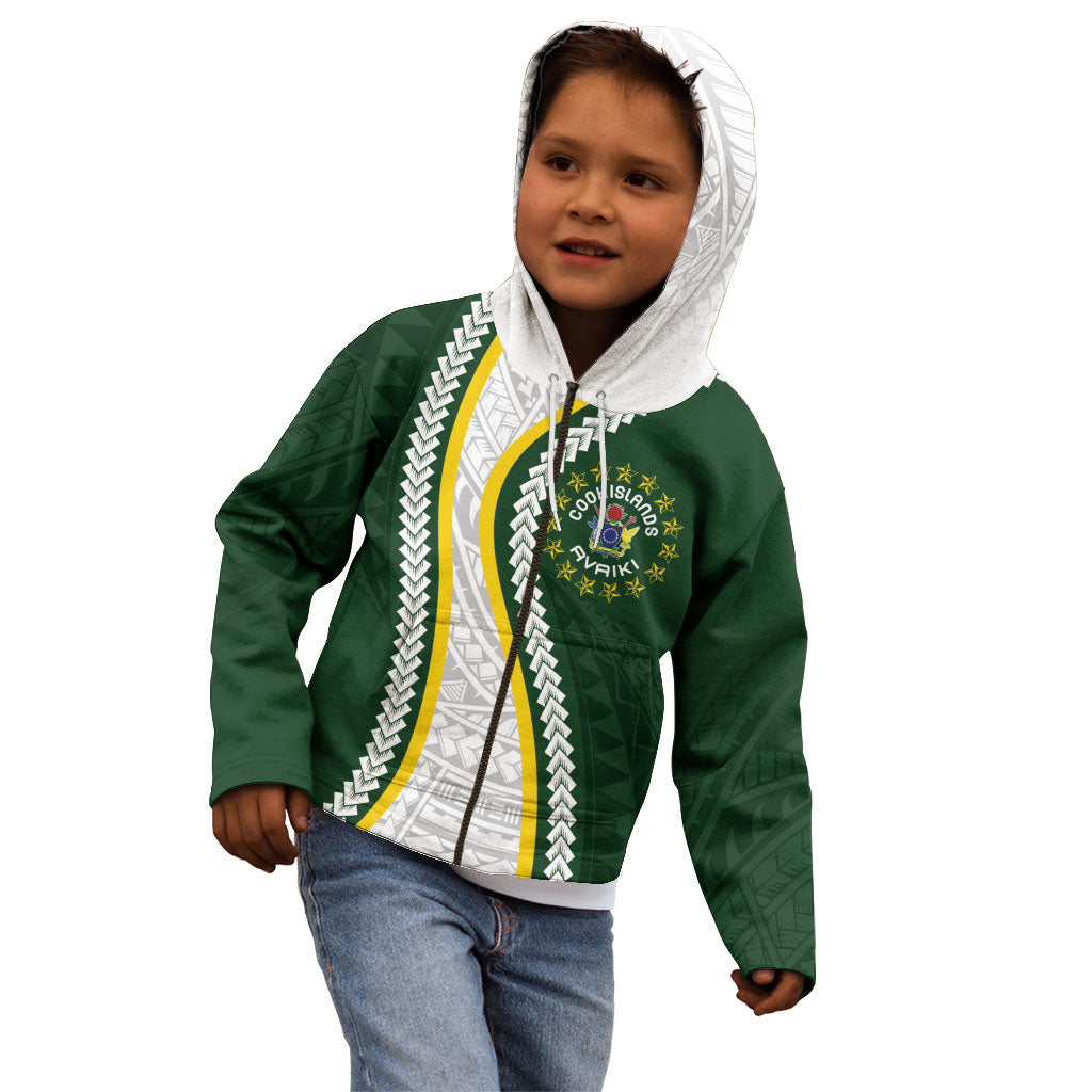 Cook Islands Rugby Personalized Avaiki Kid Hoodie GO Kuki