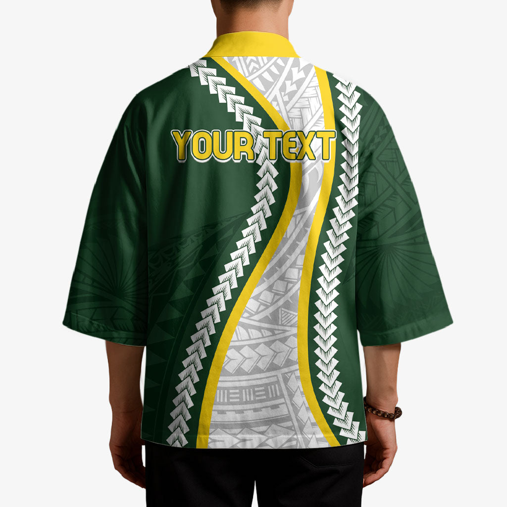 Cook Islands Rugby Personalized Avaiki Kimono GO Kuki