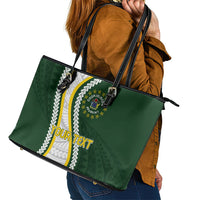 Cook Islands Rugby Personalized Avaiki Leather Tote Bag GO Kuki
