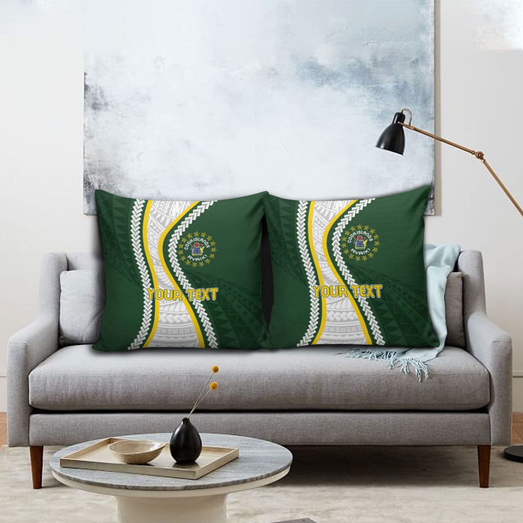 Cook Islands Rugby Personalized Avaiki Pillow Cover GO Kuki