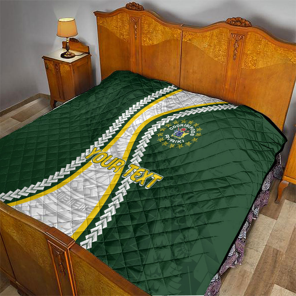 Cook Islands Rugby Personalized Avaiki Quilt GO Kuki