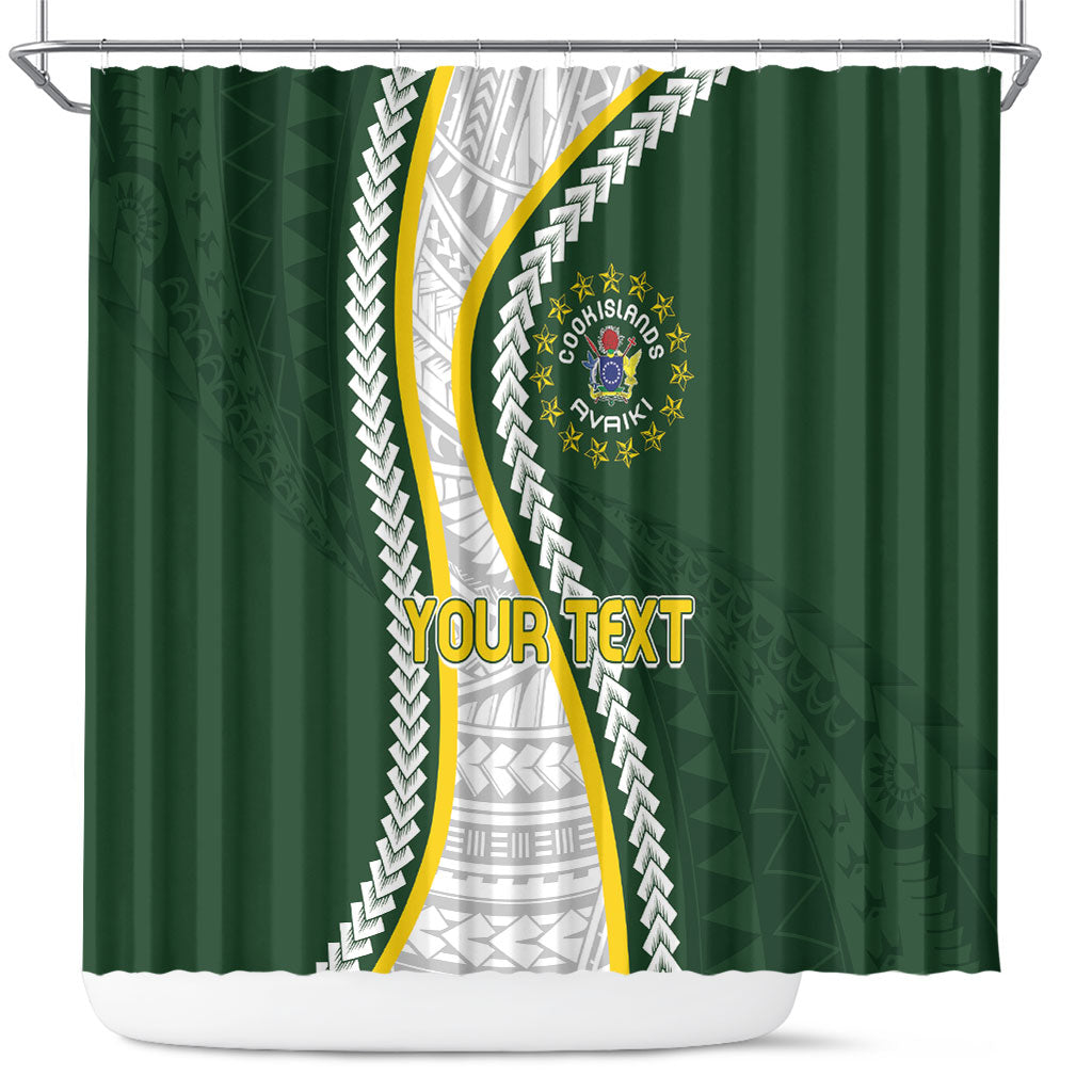 Cook Islands Rugby Personalized Avaiki Shower Curtain GO Kuki