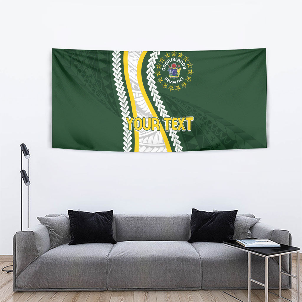 Cook Islands Rugby Personalized Avaiki Tapestry GO Kuki