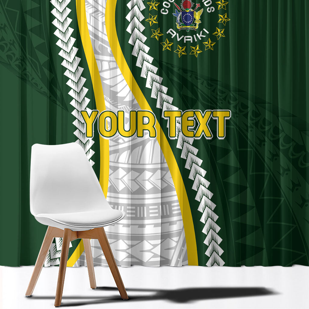 Cook Islands Rugby Personalized Avaiki Window Curtain GO Kuki