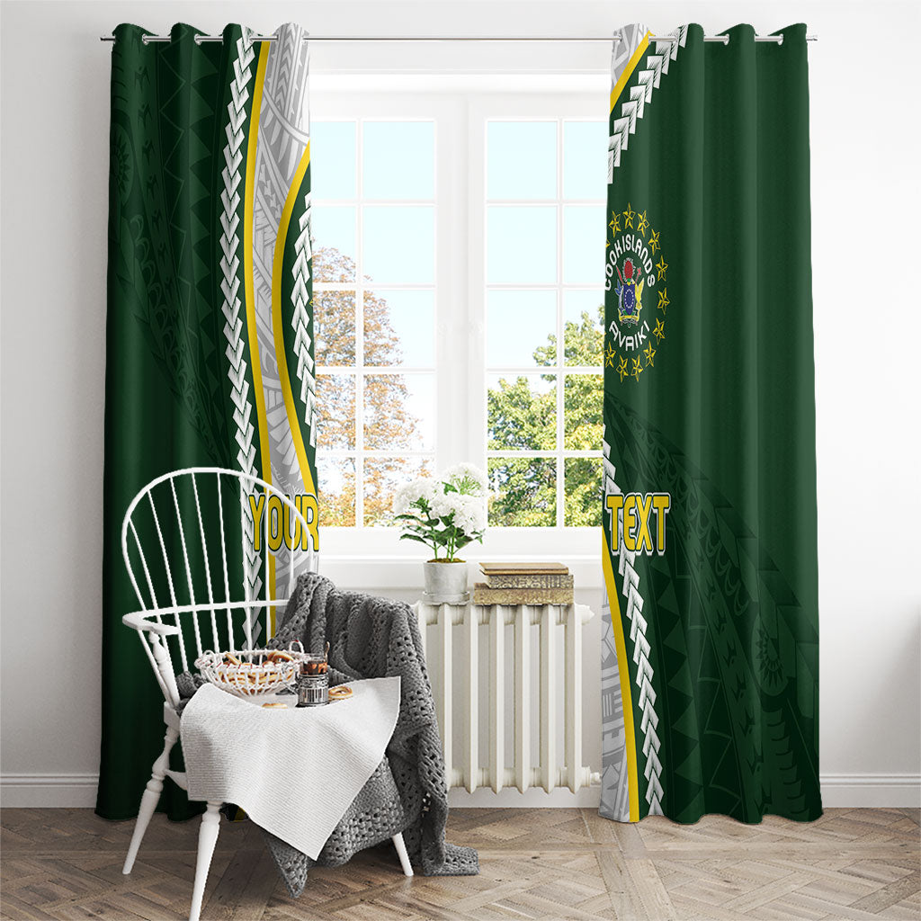Cook Islands Rugby Personalized Avaiki Window Curtain GO Kuki