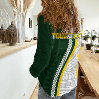 Cook Islands Rugby Personalized Avaiki Women Casual Shirt GO Kuki
