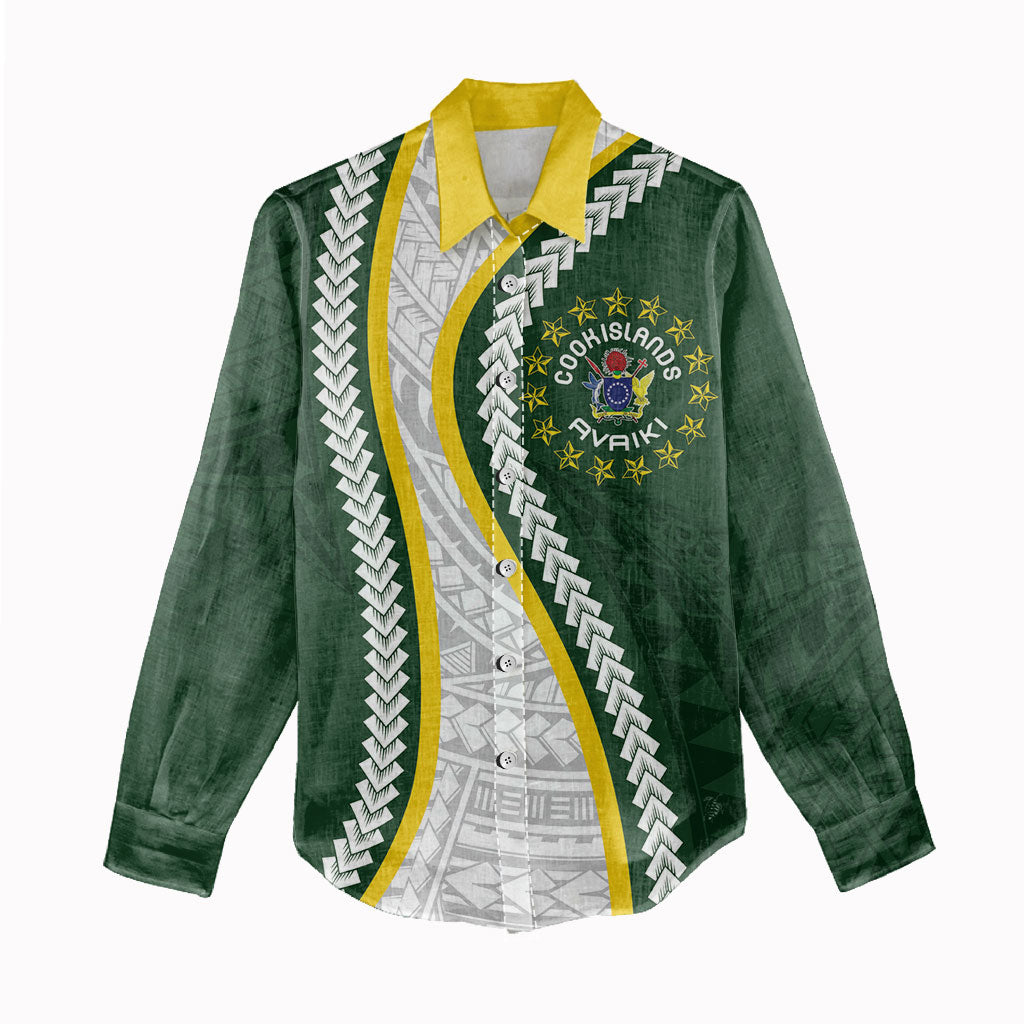 Cook Islands Rugby Personalized Avaiki Women Casual Shirt GO Kuki