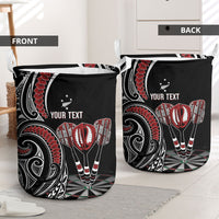 New Zealand Darts Personalized Hei Manaia Laundry Basket Classic Kowhaiwhai