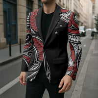 New Zealand Darts Personalized Hei Manaia Blazer Classic Kowhaiwhai