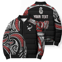 New Zealand Darts Personalized Hei Manaia Bomber Puffer Jacket Classic Kowhaiwhai