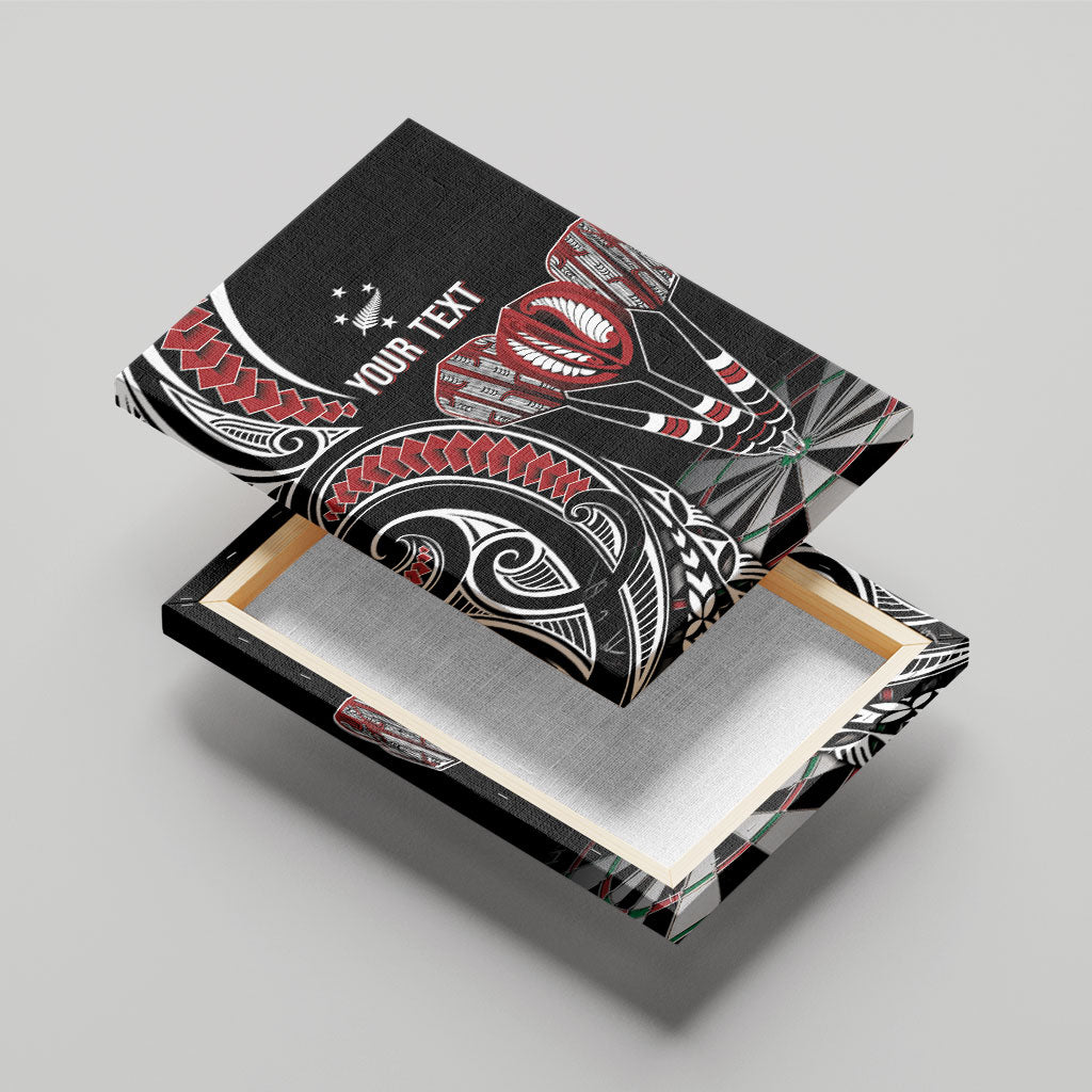 New Zealand Darts Personalized Hei Manaia Canvas Wall Art Classic Kowhaiwhai