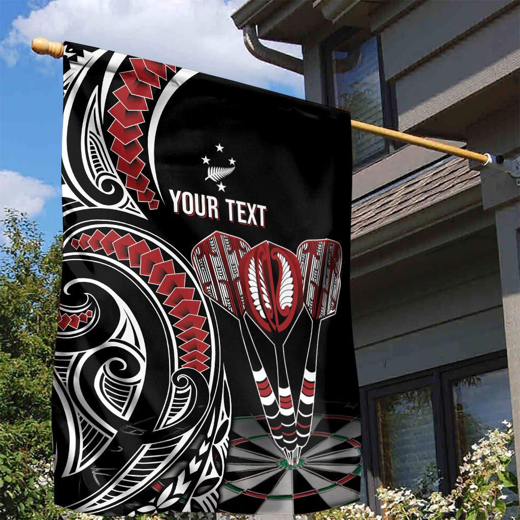 New Zealand Darts Personalized Hei Manaia Garden Flag Classic Kowhaiwhai