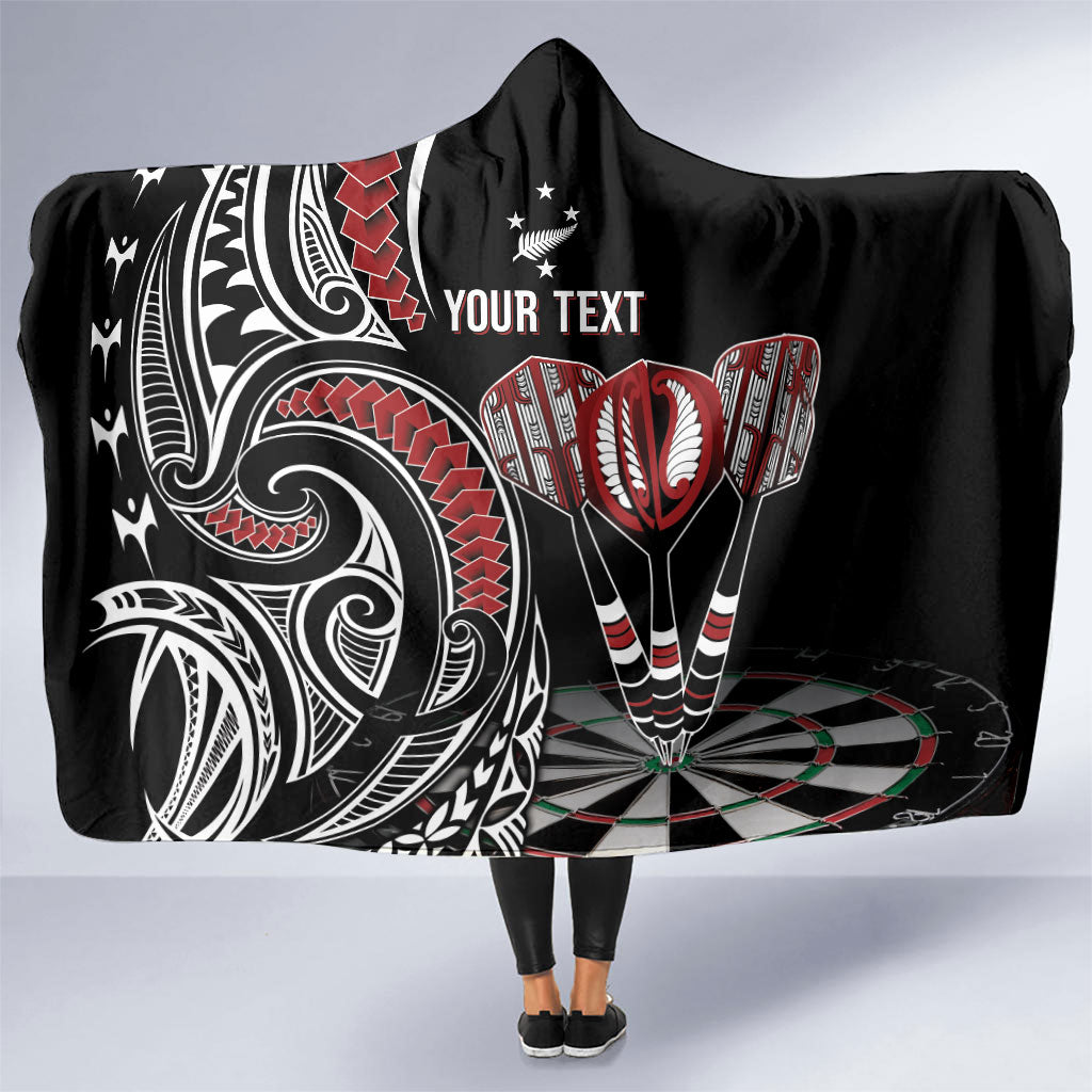 New Zealand Darts Personalized Hei Manaia Hooded Blanket Classic Kowhaiwhai