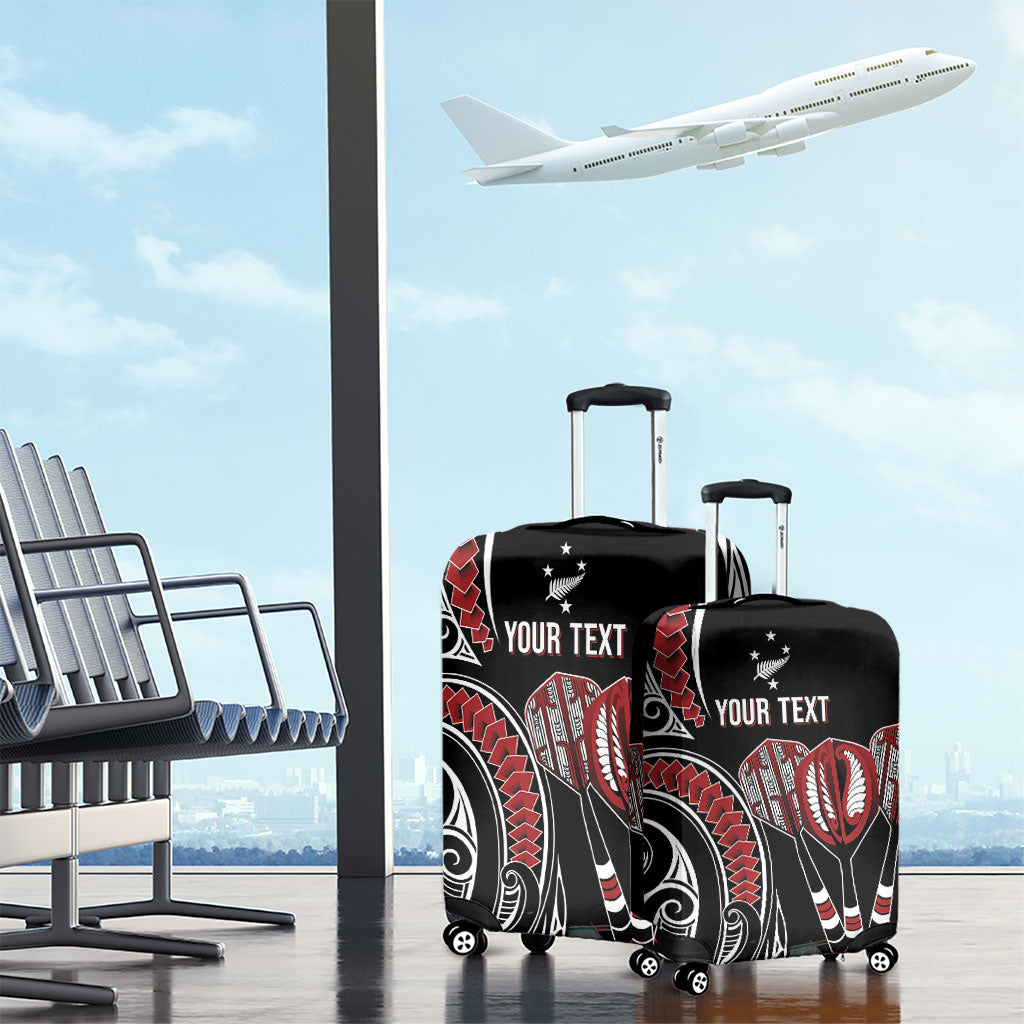 New Zealand Darts Personalized Hei Manaia Luggage Cover Classic Kowhaiwhai
