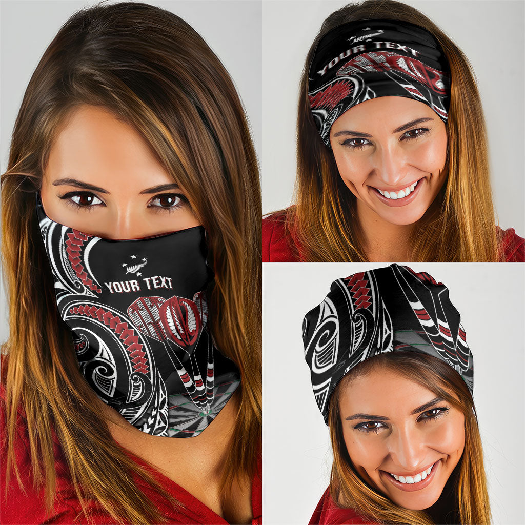 New Zealand Darts Personalized Hei Manaia Neck Gaiter Classic Kowhaiwhai