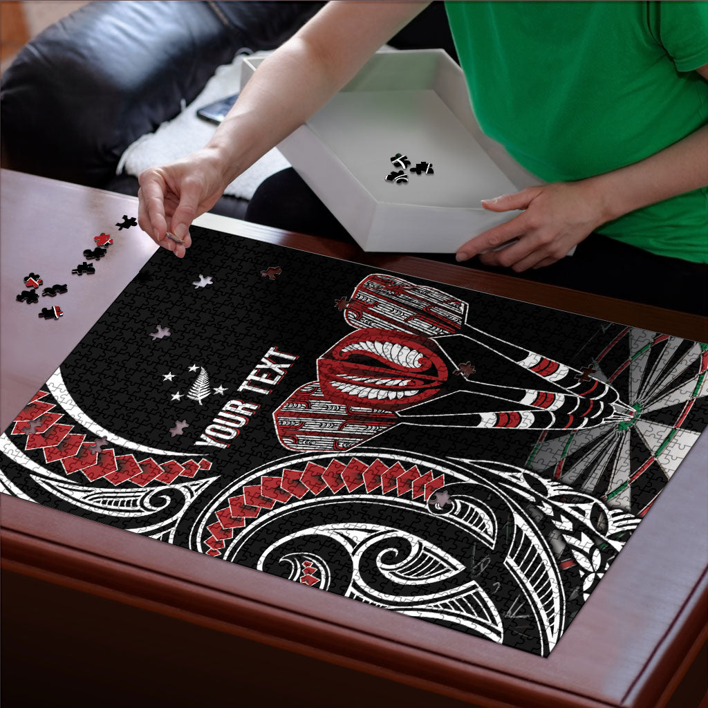 New Zealand Darts Personalized Hei Manaia Puzzle Classic Kowhaiwhai