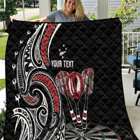 New Zealand Darts Personalized Hei Manaia Quilt Classic Kowhaiwhai