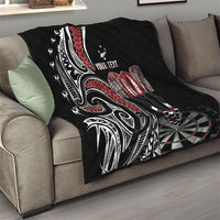 New Zealand Darts Personalized Hei Manaia Quilt Classic Kowhaiwhai