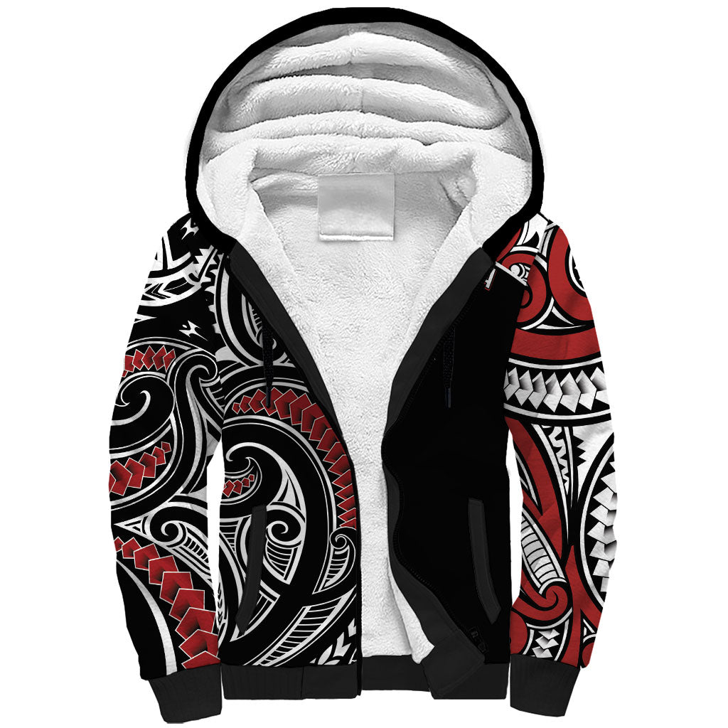 New Zealand Darts Personalized Hei Manaia Sherpa Hoodie Classic Kowhaiwhai