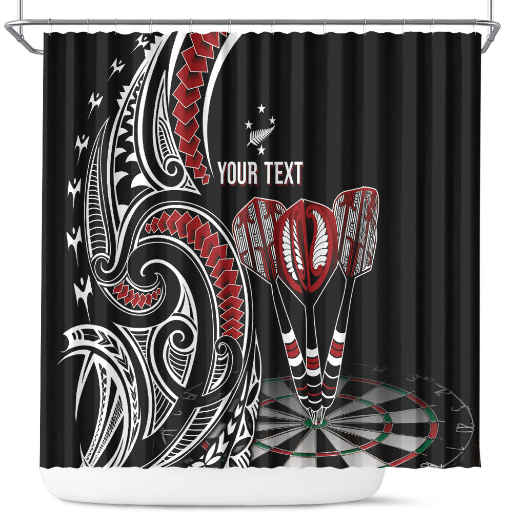 New Zealand Darts Personalized Hei Manaia Shower Curtain Classic Kowhaiwhai