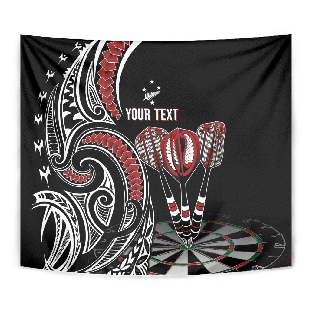 New Zealand Darts Personalized Hei Manaia Tapestry Classic Kowhaiwhai