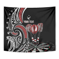 New Zealand Darts Personalized Hei Manaia Tapestry Classic Kowhaiwhai