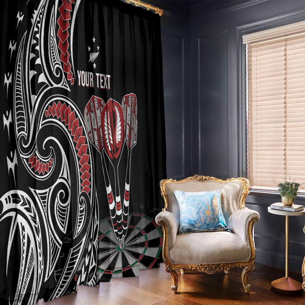 New Zealand Darts Personalized Hei Manaia Window Curtain Classic Kowhaiwhai