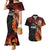 Papua New Guinea Personalised Couples Matching Mermaid Dress and Hawaiian Shirt Grunge Style 49th Independence Anni