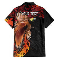 Papua New Guinea Personalised Family Matching Short Sleeve Bodycon Dress and Hawaiian Shirt Grunge Style 49th Independence Anni LT7 - Polynesian Pride