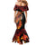 Papua New Guinea Personalised Mermaid Dress Grunge Style 49th Independence Anni