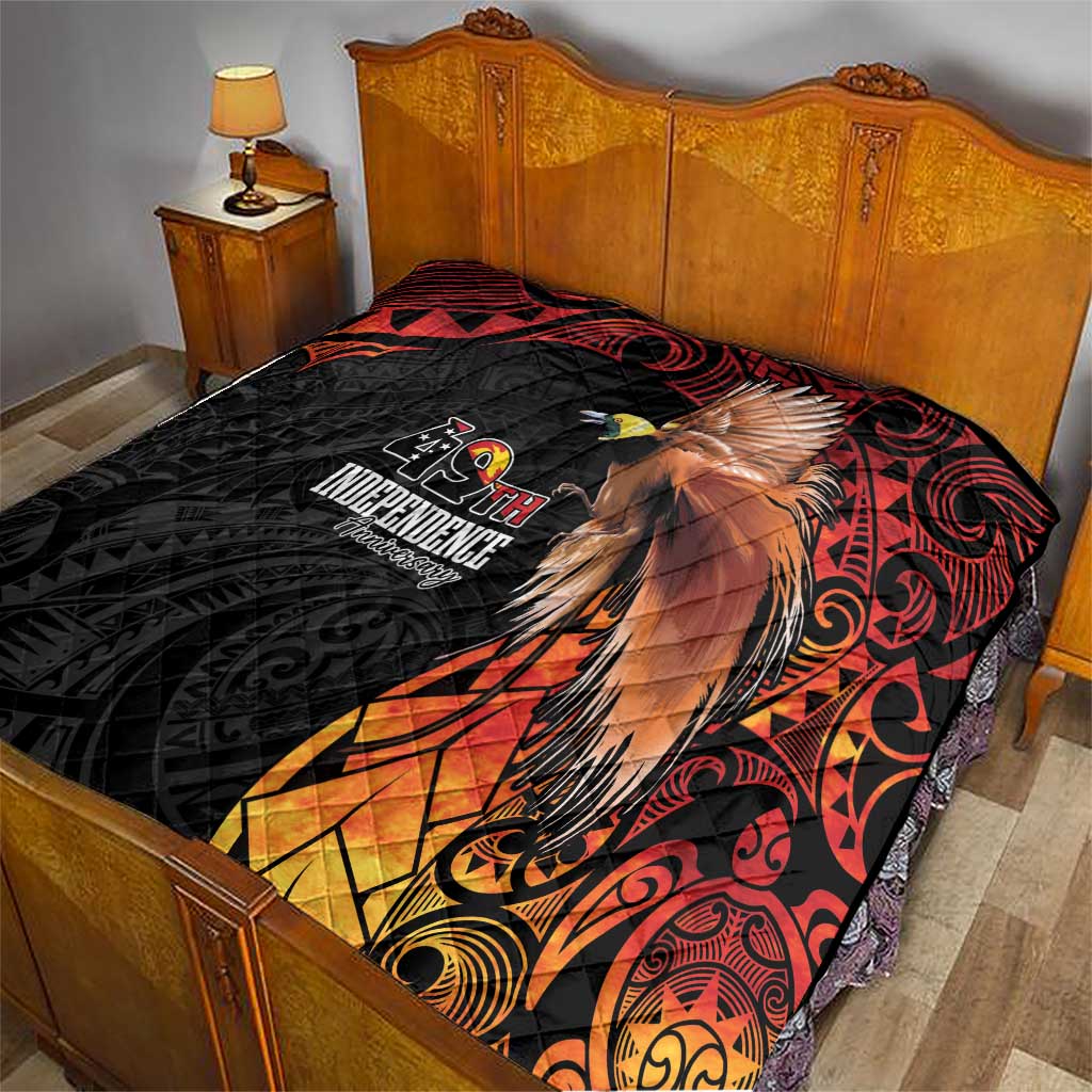 Papua New Guinea Quilt Grunge Style 49th Independence Anni LT7 - Polynesian Pride