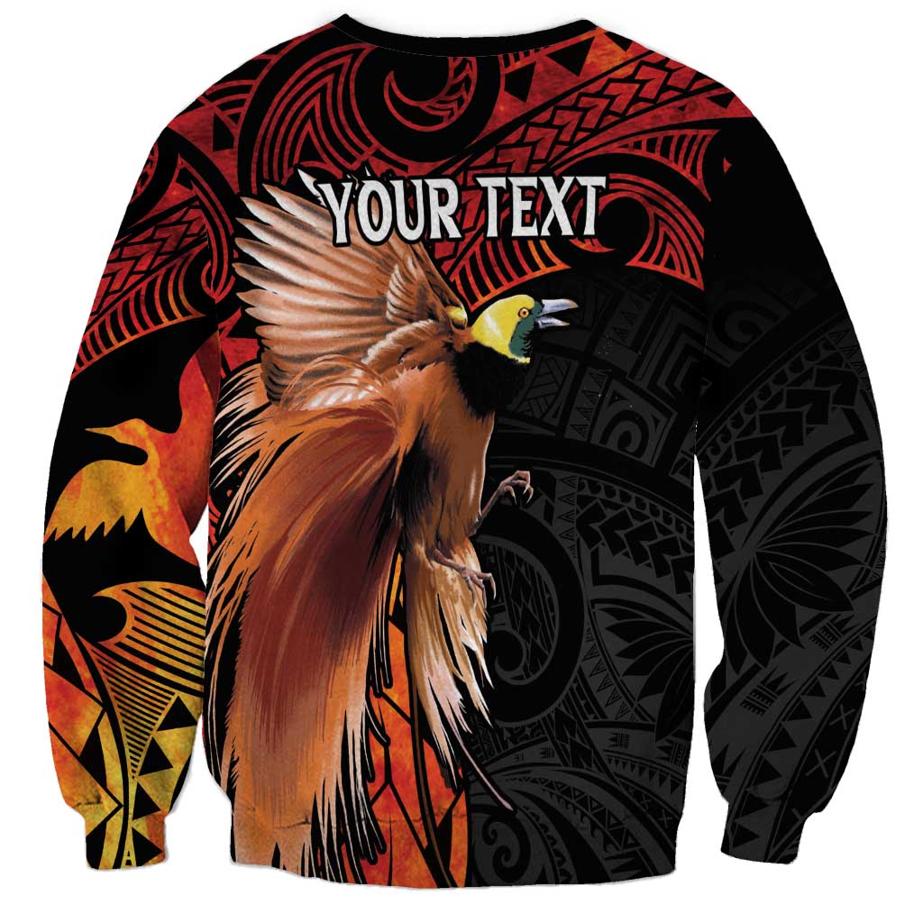 Papua New Guinea Personalised Sweatshirt Grunge Style 49th Independence Anni